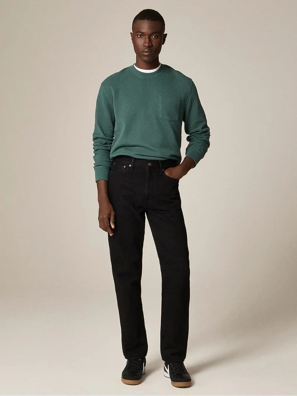 J. Crew Classic Straight jean in black rinse Size 32/32 NWT $168 CC325
